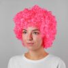 Карнавальный парик объемный, цвет розовый 331639